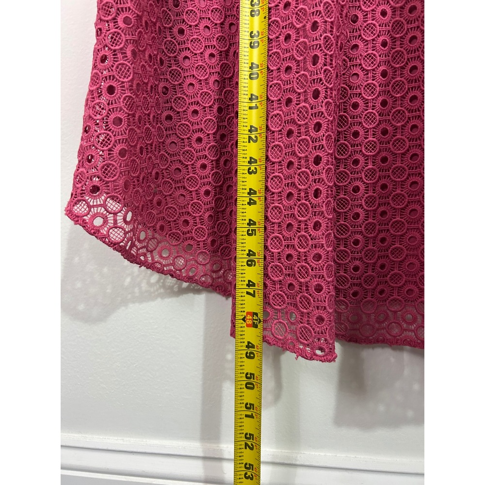 Aidan Mattox Dress Womens Size 4 Eyelet Maxi Sheath Pink - Picture 8 of 11